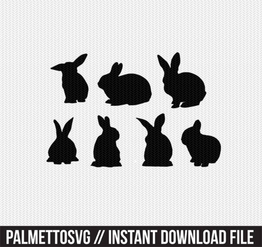 Rabbits Svg Rabbit Svg Files Rabbit Dxf Files Rabbit Cut - Etsy