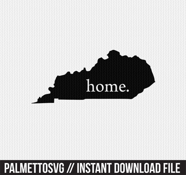 kentucky home svg dxf file stencil instant download ...