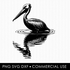 Pelikan svg, Pelikan png, Pelikan Sublimationsentwürfe, Png-Designs, SVG-Designs, Laserschnitt-Designs, Cricut-Designs, Clip Art, Dxf-Datei
