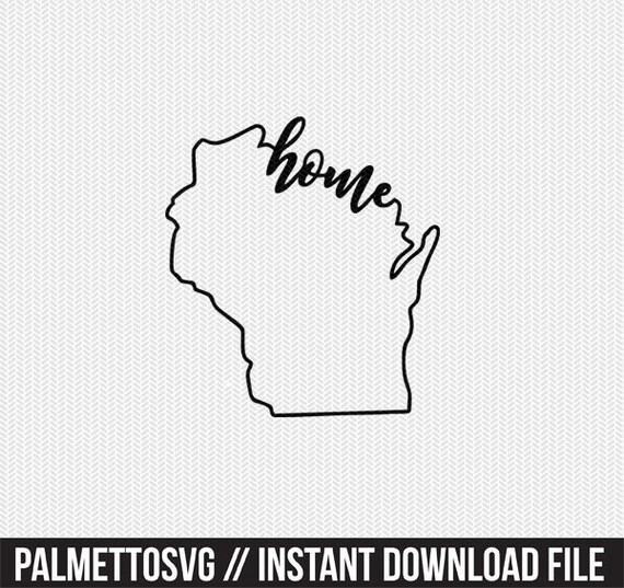 Download wisconsin home svg dxf file stencil monogram frame ...
