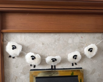 Real sheepsking string decoration