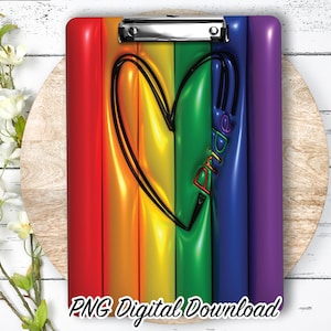 Clipboard Sublimation PNG Design | 9.1W by 12.6H | 300 dpi | PNG Digital Download