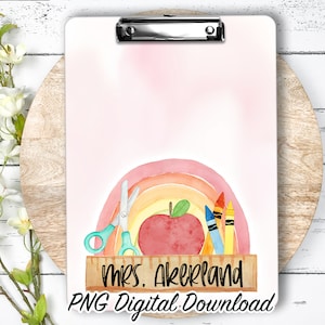 Clipboard Sublimation PNG Design | 9.1W by 12.6H | 300 dpi | PNG Digital Download