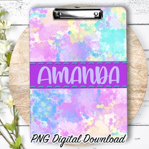 Clipboard Sublimation PNG Design | 9.1W by 12.6H | 300 dpi | PNG Digital Download