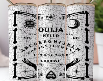 Spirit Board Design - 20 oz Sublimationsbecher Design PNG Digital Download (ideal für GLOW in the DARK Becher)