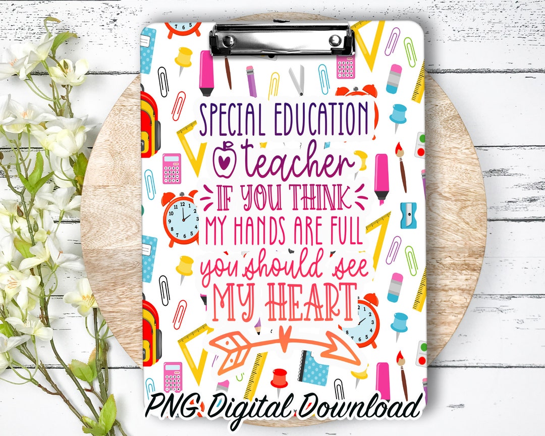 SPED Clipboard Sublimation PNG Design | 9.1W by 12.6H | 300 Dpi | PNG ...