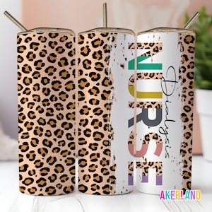 Dialysis Nurse Half Leopard Print 20oz Sublimation Tumbler Design - PNG Digital Download