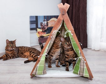 Cat Bed, Cat Teepee, Dog Teepee, Dog Tend, Cat tent, Pet Teepee, Dog Bed, Dog house, House for pet, Halloween, Pet Supplies