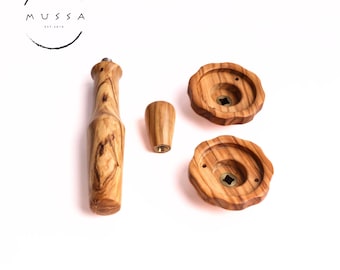 Olivewood kit Rocket espresso machine (new design knobs)  (TCA, FAST)