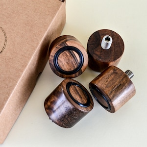 ECM espresso adjustable feet (set of four) -- wood selection