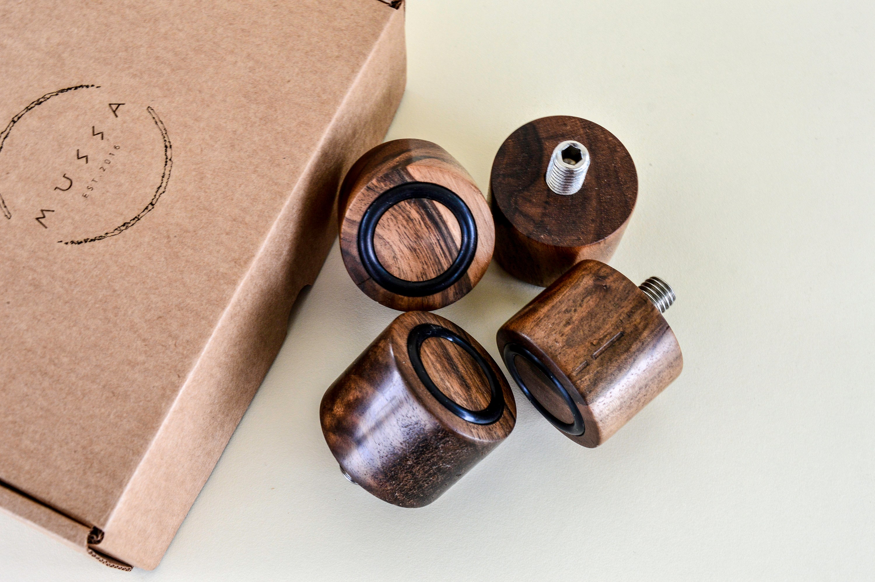 ECM Espresso Adjustable Feet (set of Four) -- Wood Selection - Etsy UK