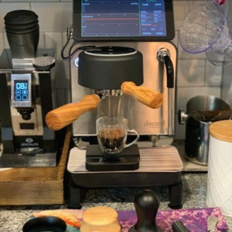 Decent Espresso Machine Wooden Handles set of 2 Group Head Etsy