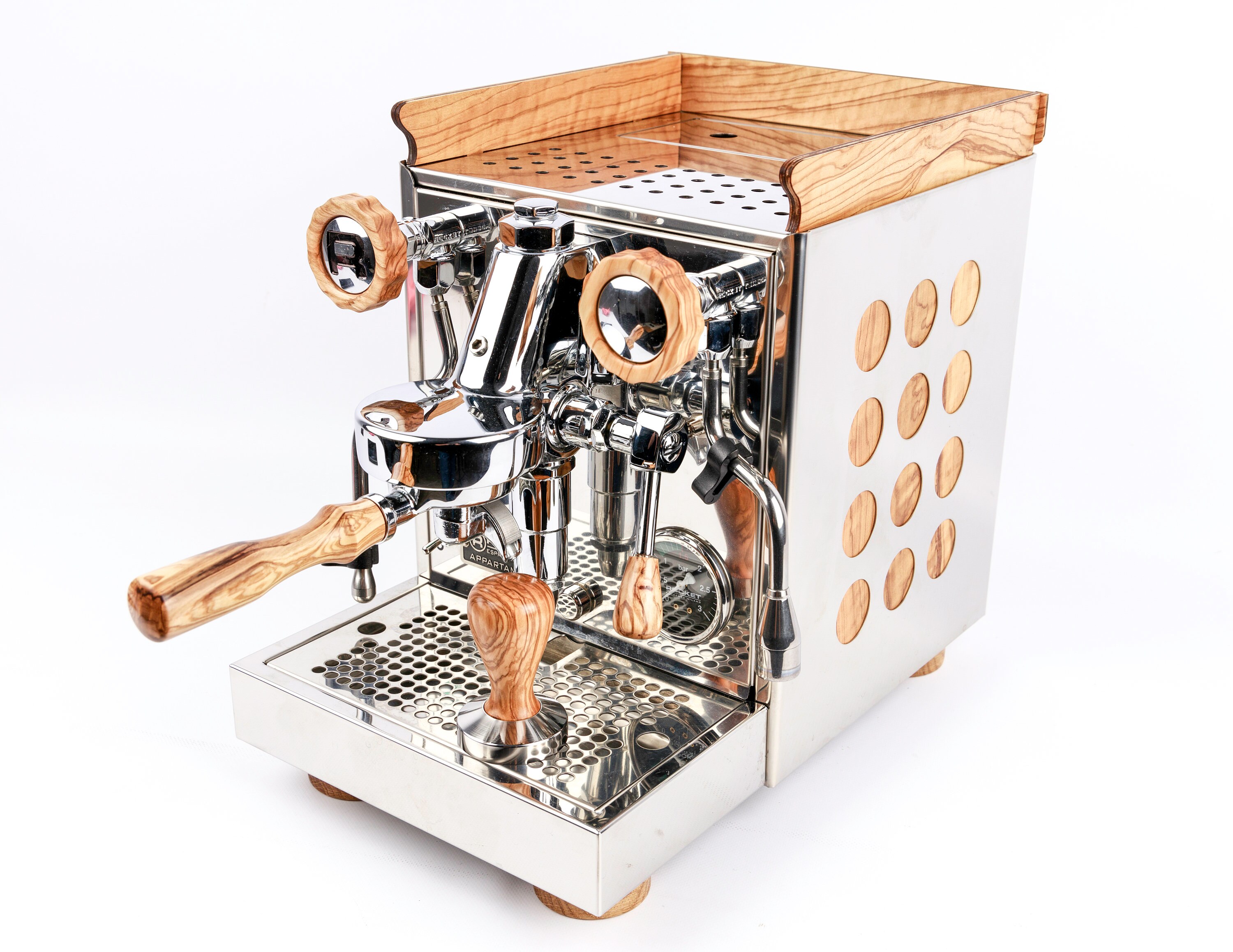 Rocket Espresso Olivewood Kit With 