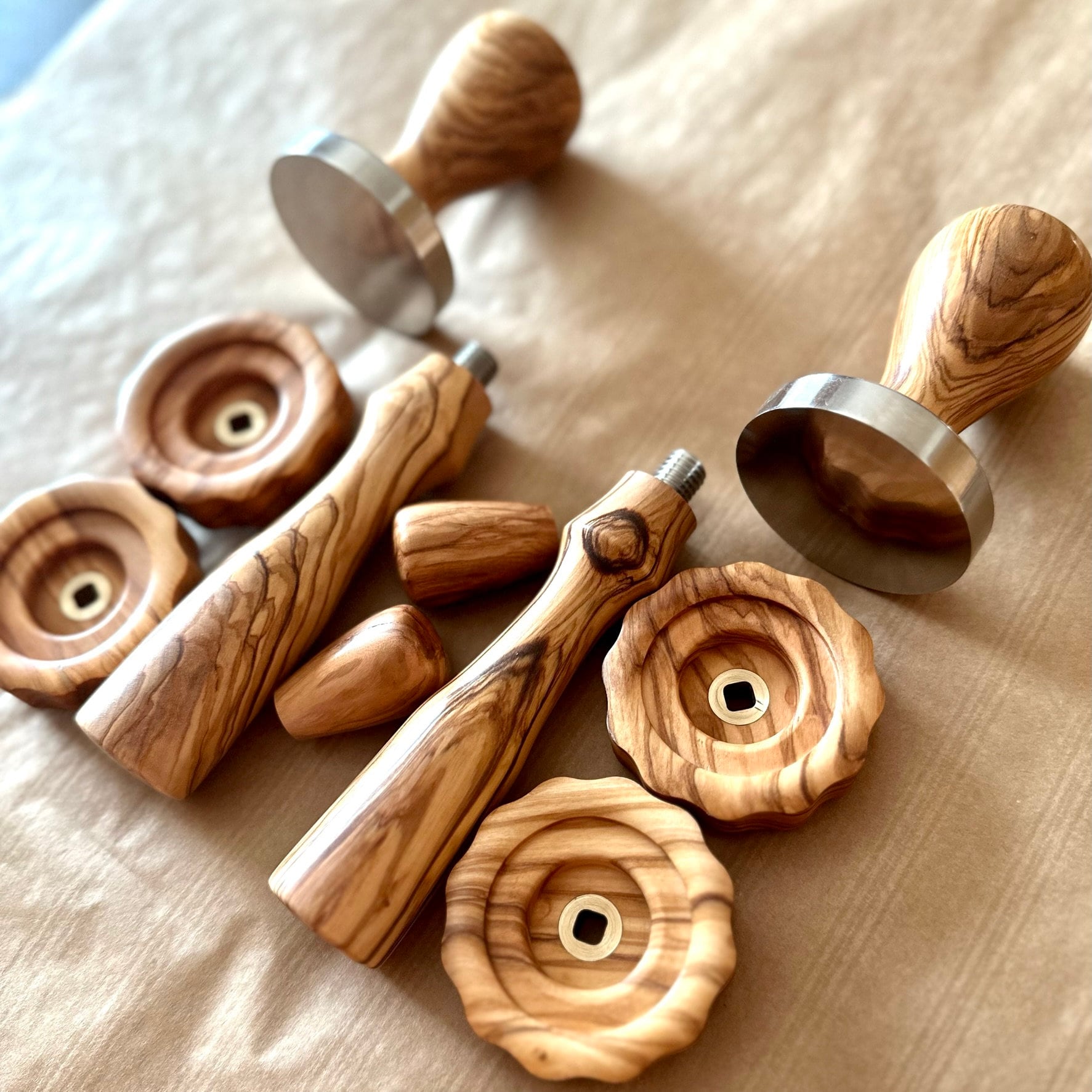 Olivewood Kit for Rocket Espresso Machine (old Design Knobs