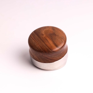 WALNUT - MUSSA precision leveler, coffee puck leveler, 58.5mm calibrated