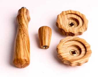 Premium Olivewood Espresso Kit for Rocket Machine (old models)