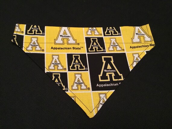 Appalachian State Over the Collar Dog Bandana Dog Scarf No Tie Bandana Reversible Dog Bandana Slip Through Collar Bandana Etsy