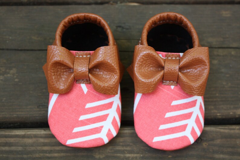 pink baby moccasins