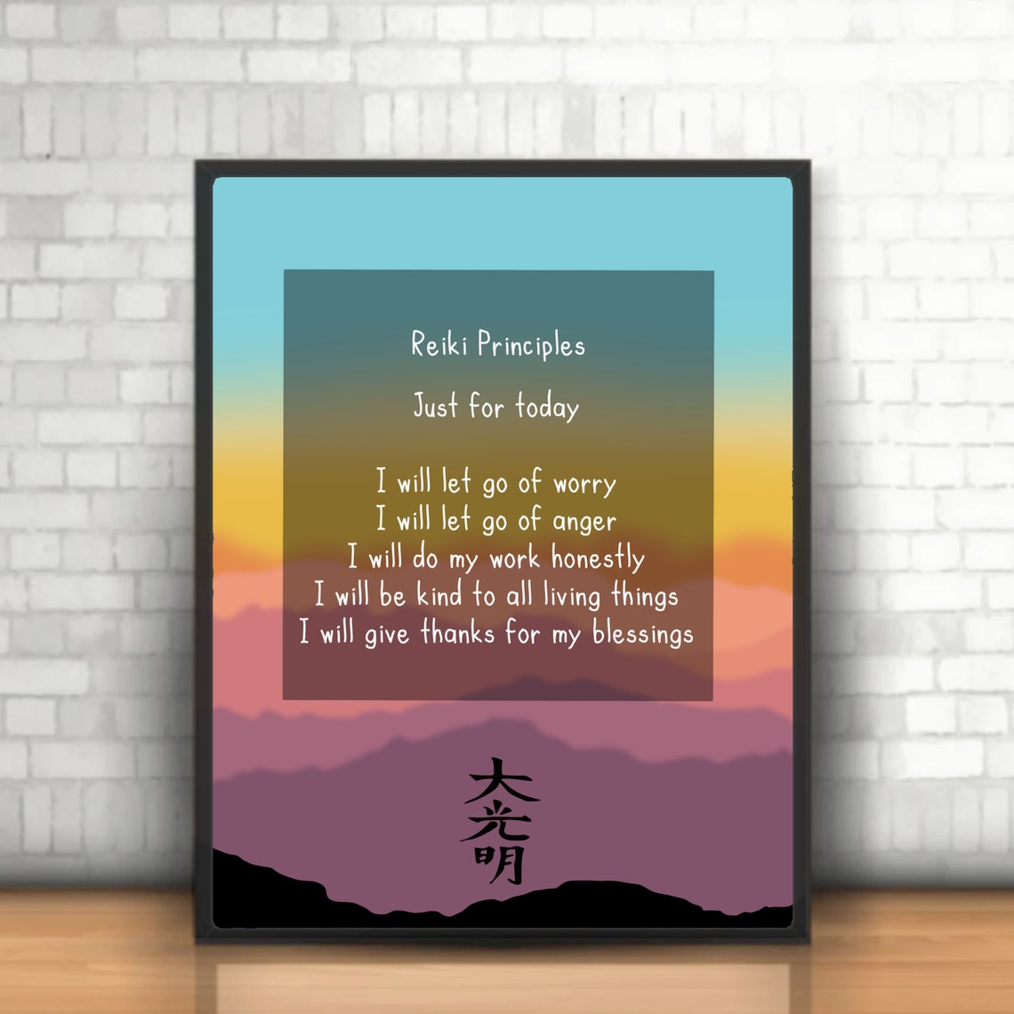 Reiki Principles INSTANT DOWNLOAD Printable Digital Download Daily ...
