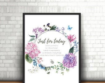 Reiki Principles INSTANT DOWNLOAD Printable Digital download daily affirmation