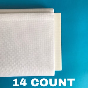 Zweigart 18 Count White Aida Fabric 36x43 - 123Stitch