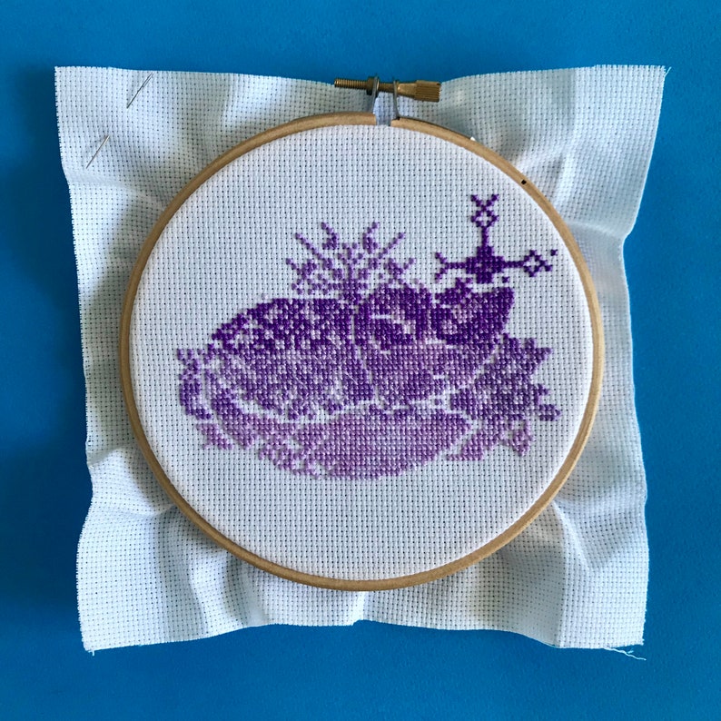 White Aida Fabric Permin 18 Count Aida Cross Stitch Fabric Etsy