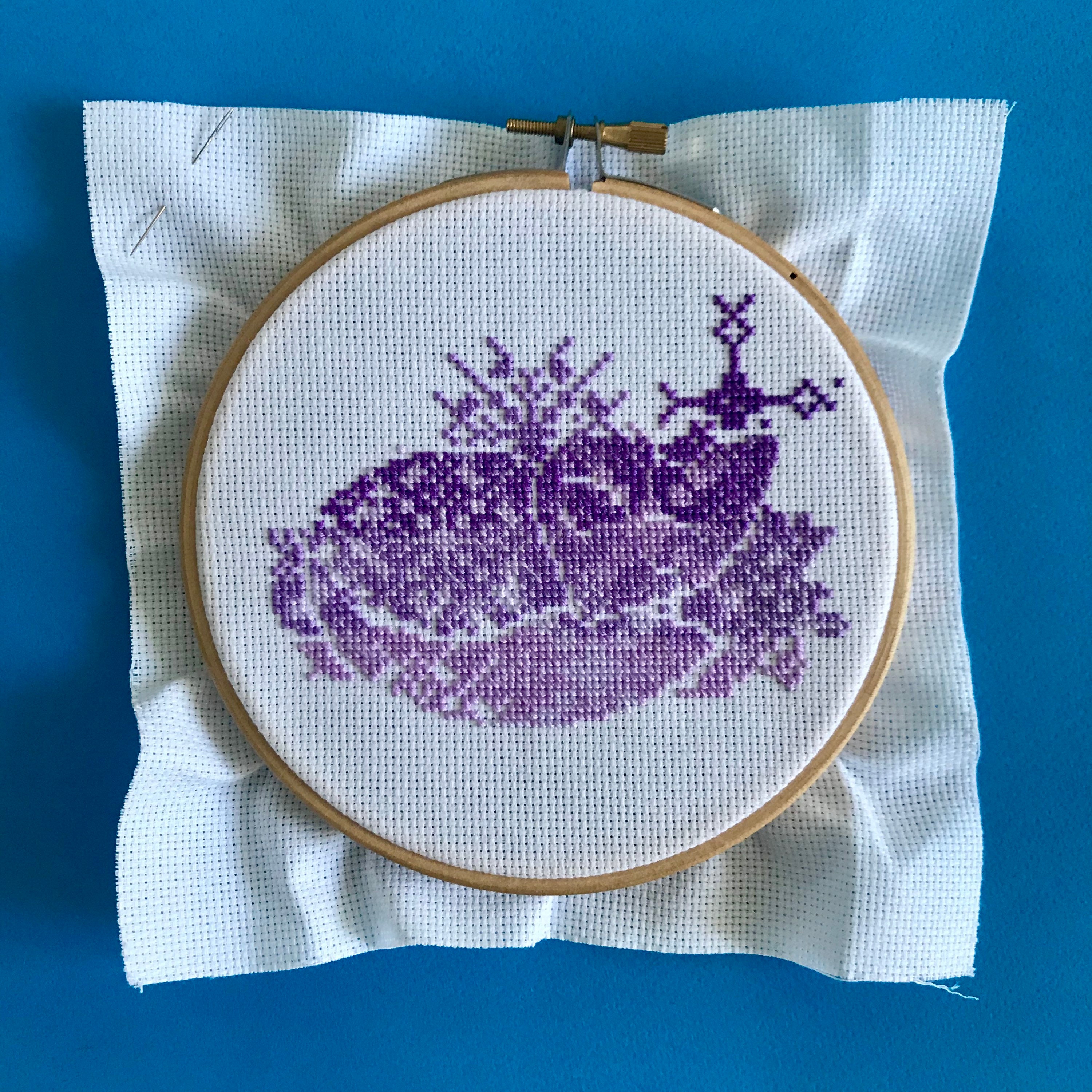 White Aida Fabric Permin 18 Count Aida Cross Stitch Fabric Etsy