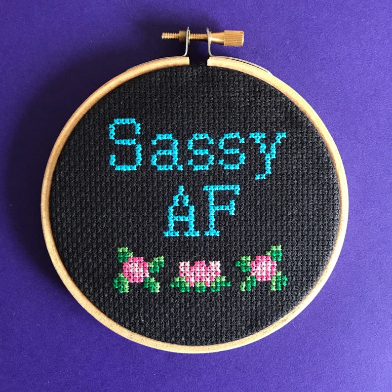Crafty af cross stitch pattern snarky embroidery diy gift  etsy Crafty af cross stitch pattern snarky embroidery diy gift  etsy