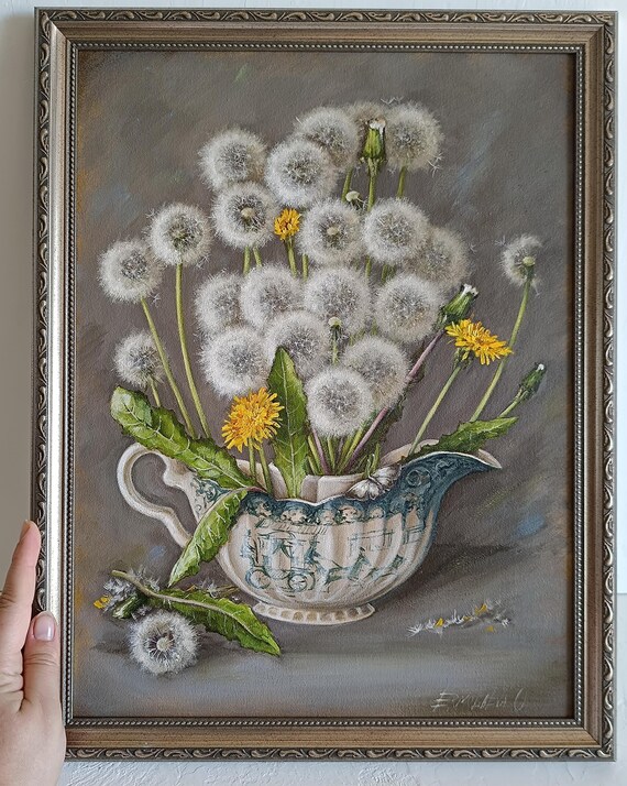 静物画 『花の絵』 額装品 静物画 花束 油絵 美術品 アンティーク 絵画 油彩 油絵 静物画 作者
