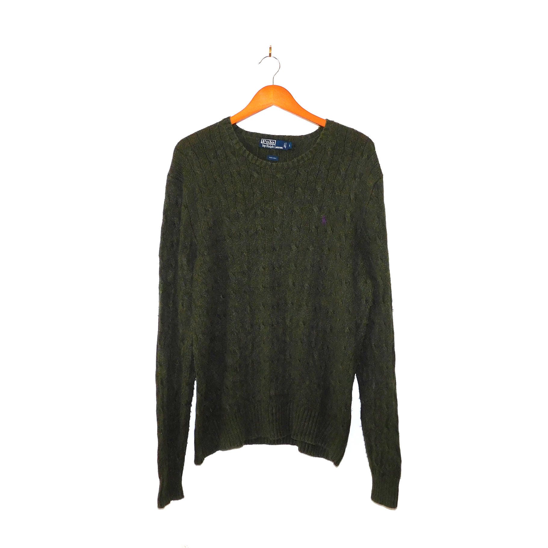 dark green polo sweater