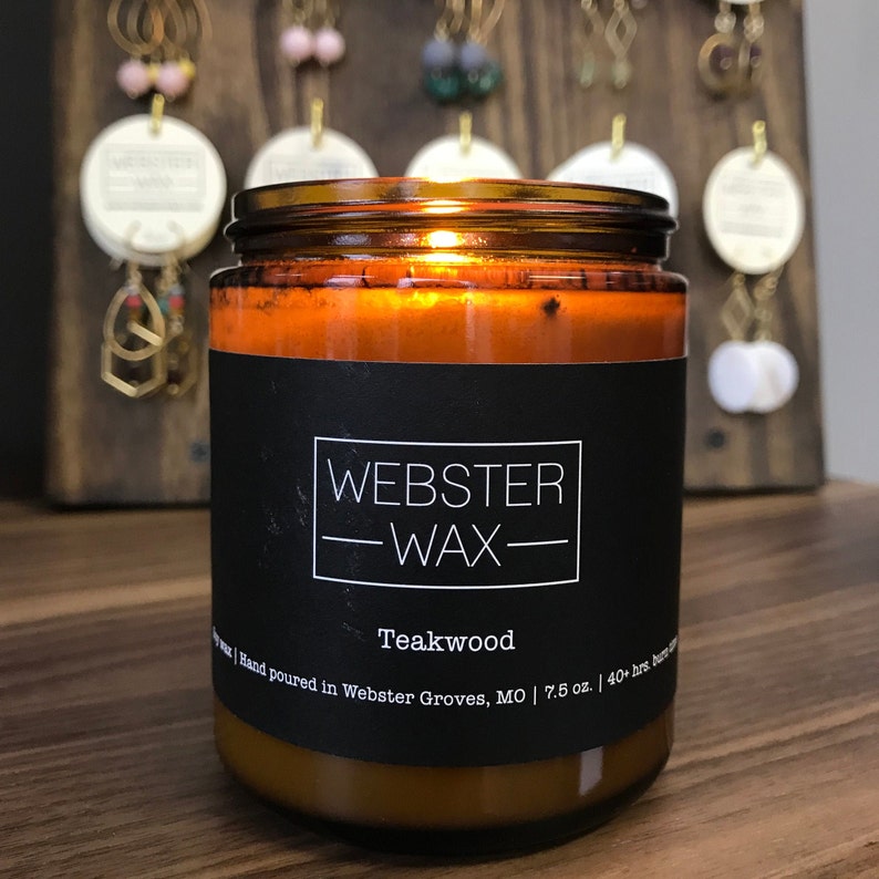 Campfire candle hand poured candle soy candle 8 oz. soy wax Etsy