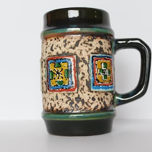Vintage Western Germany rare mug stein mid century modern