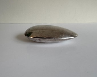 Christofle Silverplate Paperweight Office Desk Silver Decor Pebble