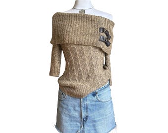 Early 00’s Off Shoulder Knit