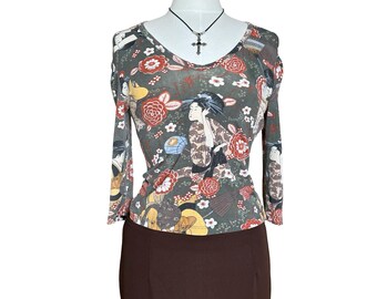 Early 00’s Geshia Print Top