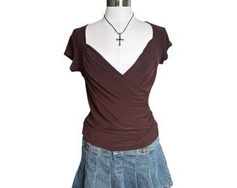 00er Jahre Slinky Wrap Top