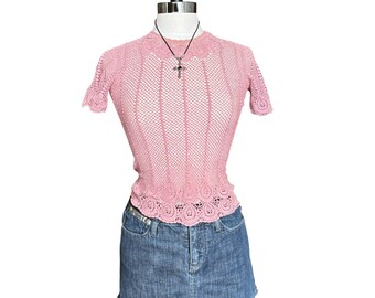 True Vintage Handmade Crochet Top
