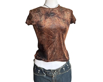 Early 00’s Animal Print Top