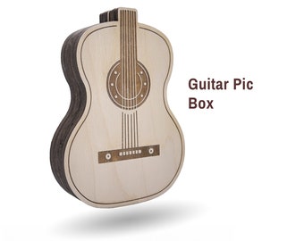 GUITAR PICk HOLDER Downloadable file with multiple options to cut/engrave/paint! Buy once, create limitless!