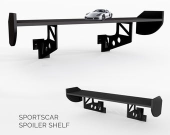 SPORTSCAR STYLE SPOILER Downloadable file! Create custom sports car spoiler shelves!