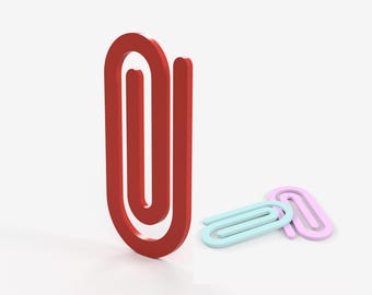 OVERSIZED PAPERCLIP FILE! Fun way to stay organized in style! This downloadable file can be resized to any dimension you need!