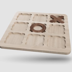 TIC TAC TOE Board! Super simple cut plan with easy customization! Downloadable file for creating your own eco-friendly boards