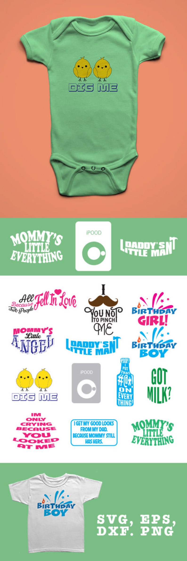 Download AWESOME BABY QUOTES Silhouette files Cricut files svg | Etsy