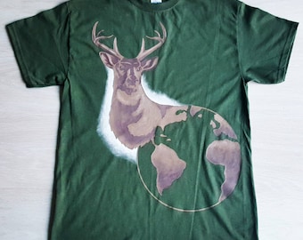 Hand-painted T-Shirt: Earth Day