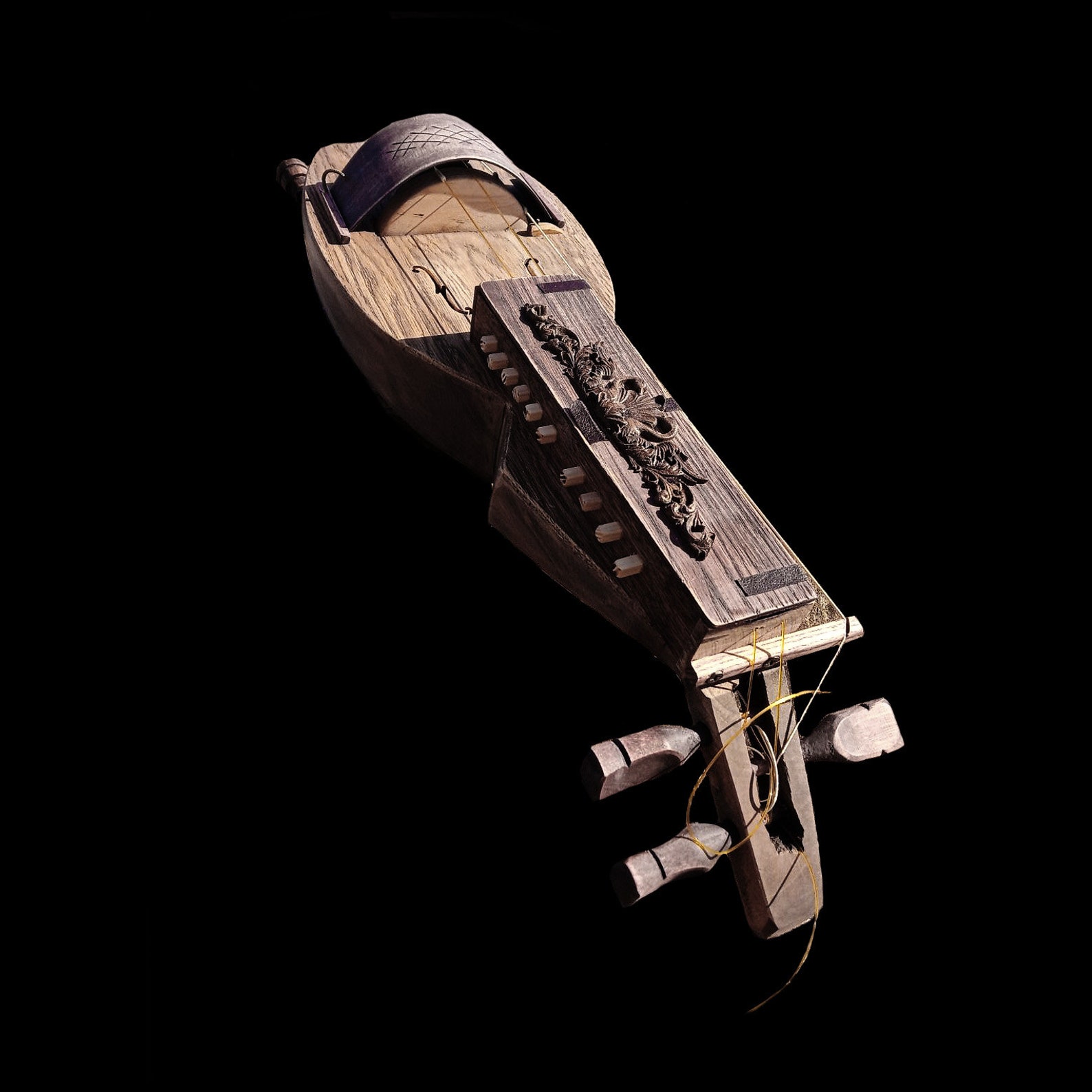 Hurdy Gurdy Wheeled lyre Organistrum Lyre Wheel Vielle Etsy