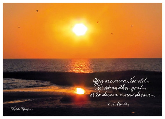 Carte De Coucher Du Soleil Avec Citation De C S Lewis Etsy Canada