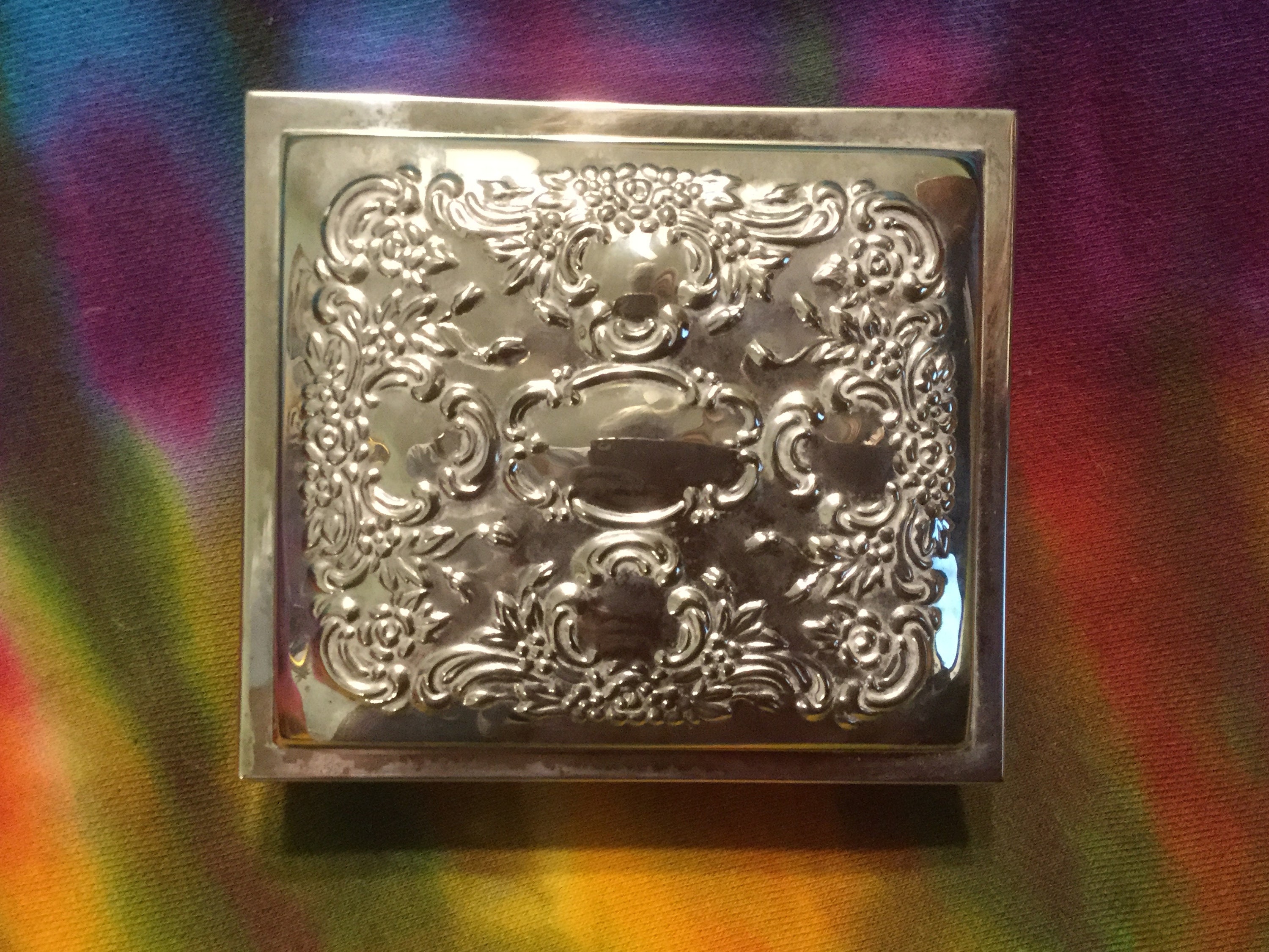 Vintage Towle Silverplated Ornate Jewelry Box Etsy Canada