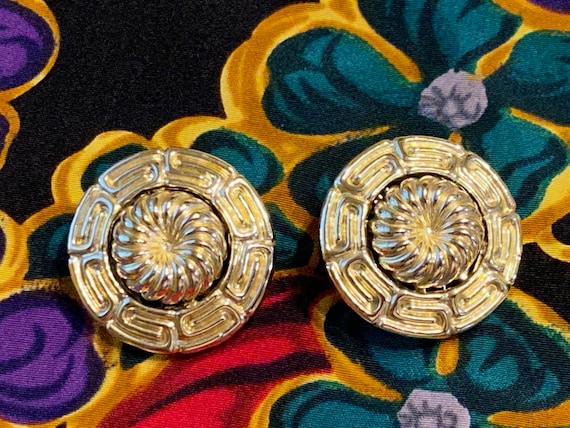 Vintage Gold Tone Cora Clip on Earrings by Cora