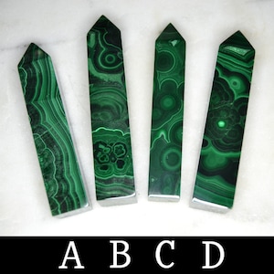 Malachite Obelisks, PLEASE READ DESCRIPTION, Malachite Towers, Some Have Small Imperfections image 5