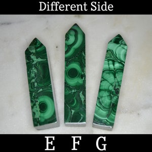 Malachite Obelisks, PLEASE READ DESCRIPTION, Malachite Towers, Some Have Small Imperfections image 8